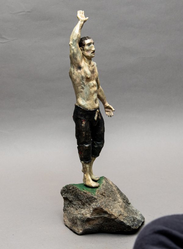 wrestler statue