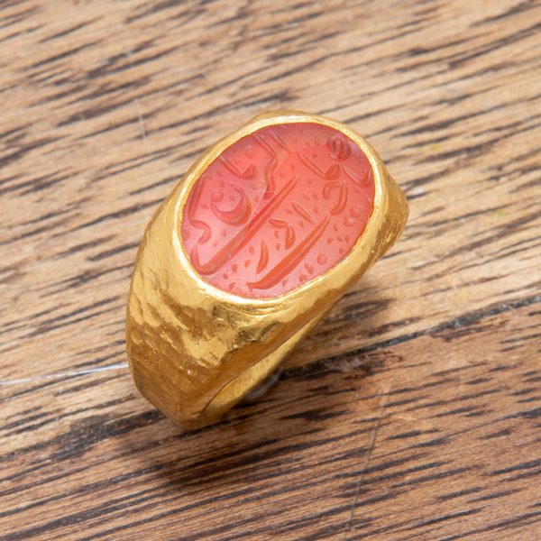 Onyx Stone Gold Ring 2