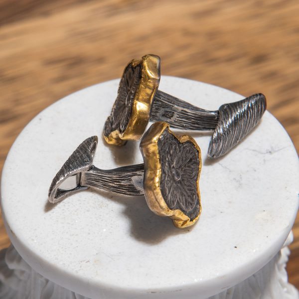 Altın Gümüş Kol Düğmesi