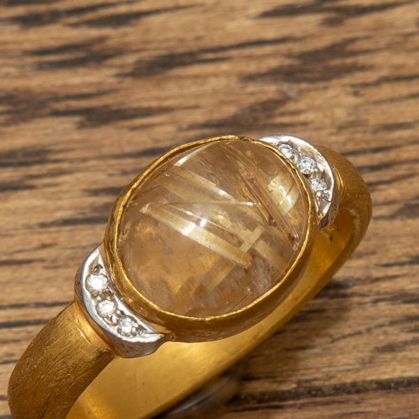 Rutilquartz Gold Ring