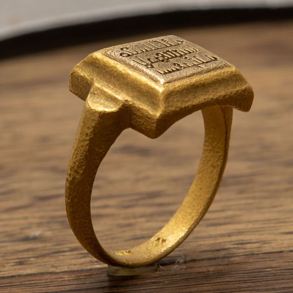 Gold ring with Caligraphy